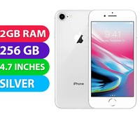 Apple iPhone 8 (256GB, Silver) - Grade (Excellent)