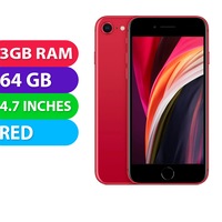 Apple iPhone SE 2020 (64GB, Red) - Refurbished (Excellent)
