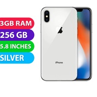 Apple iPhone X (256GB, Silver) - Grade (Excellent)