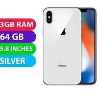 Apple iPhone X (64GB, Silver) - Grade (Excellent)