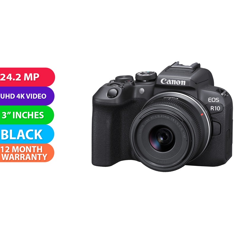 Buy Canon EOS R10 Mirrorless Camera with 1845mm Lens BRAND NEW MyDeal