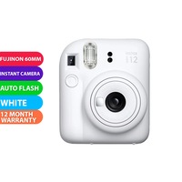 FUJIFILM INSTAX MINI 12 Instant Film Camera (Clay White) - BRAND NEW