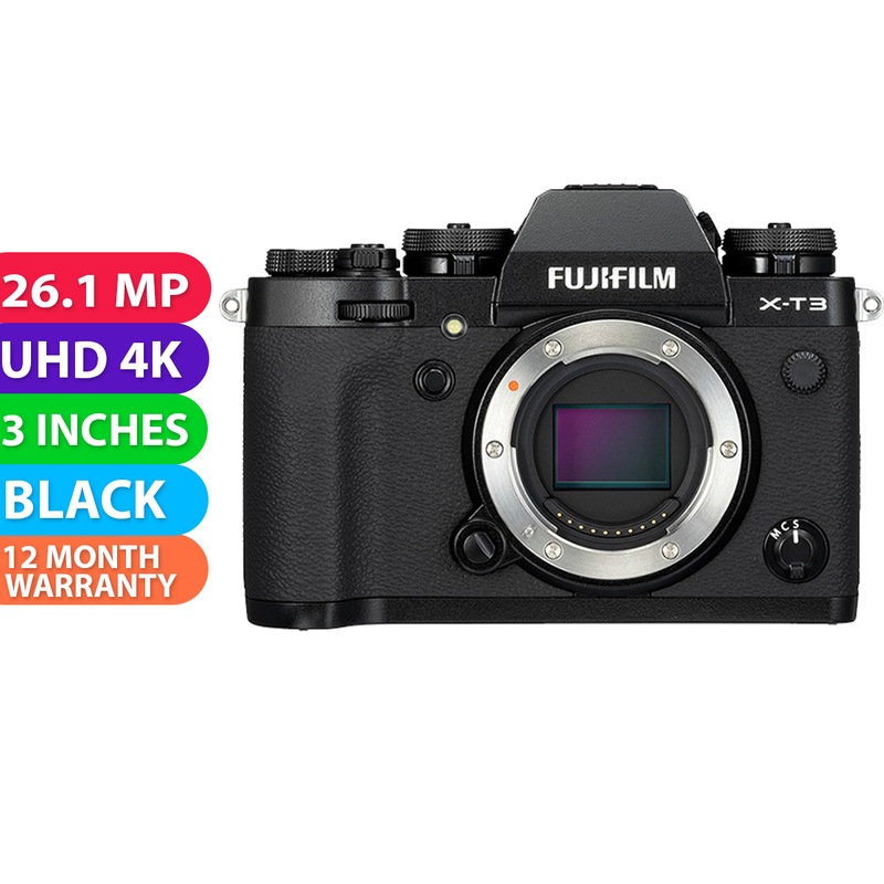 Buy Fujifilm X-T3 Body Black With Kit Box - BRAND NEW - MyDeal