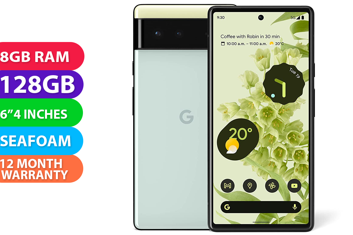 Buy Google Pixel 6 5G (8GB RAM, 128GB, Sorta Seafoam) - BRAND NEW
