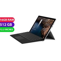 Microsoft Surface Pro 5 (i7, 16GB RAM, 512GB, SSD, Win 10 Tablet) - Used (Excellent)