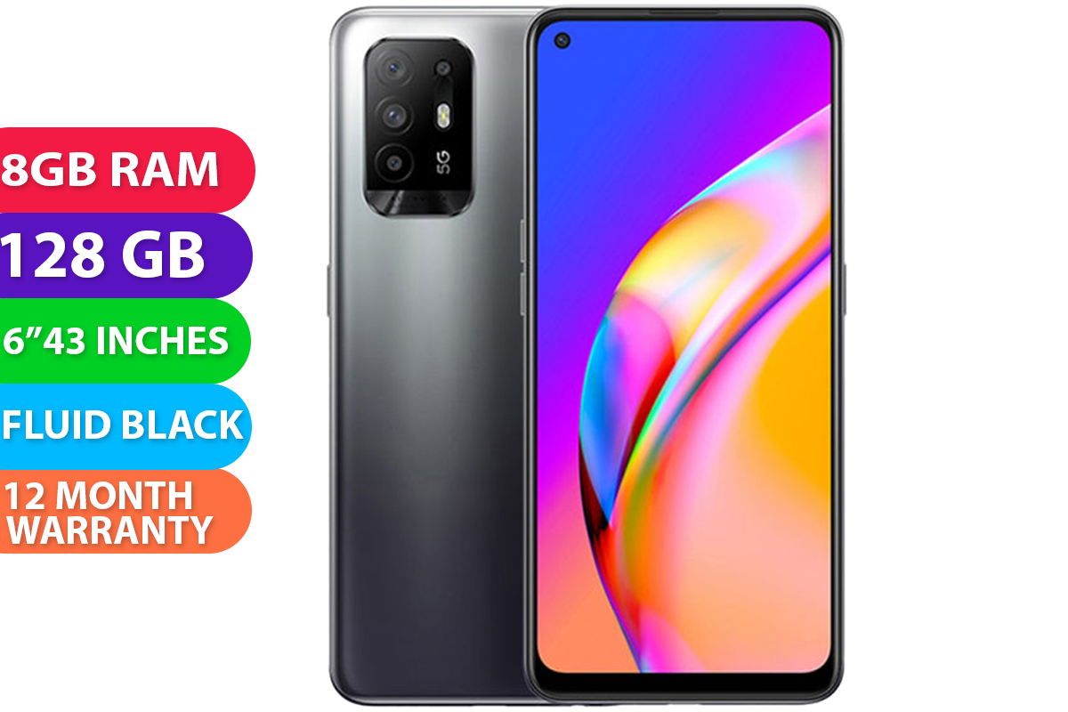 Buy OPPO Reno 5 Z Dual SIM 5G (8GB RAM, 128GB, Fluid Black