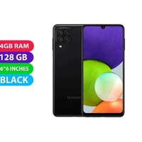 Samsung Galaxy A22 (128GB, Black) - Refurbished (Excellent)