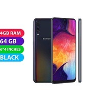 Samsung Galaxy A50 (64GB, Black) - Refurbished (Excellent)