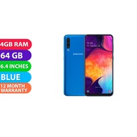 Samsung Galaxy A50 (64GB, Blue) - Refurbished (Excellent)