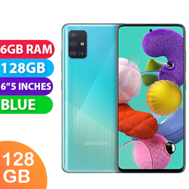 Buy Samsung Galaxy A51 Dual SIM (6GB RAM, 128GB, Blue) - BRAND NEW - MyDeal