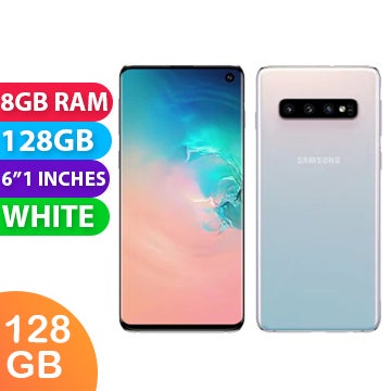 Samsung Galaxy S10 (128GB, White) - Grade (Excellent)