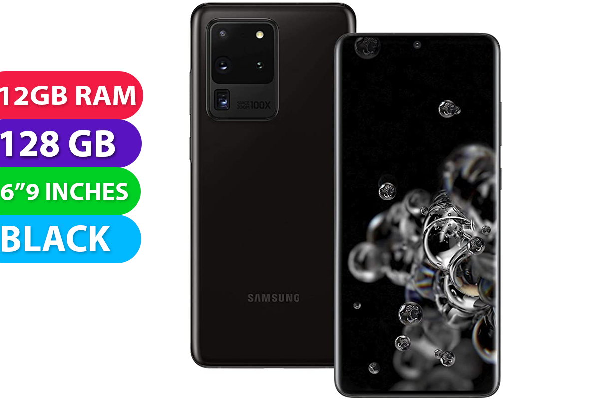 Samsung Galaxy S20 Ultra Australian Stock 5G (12GB RAM, 128GB, Black) - As New