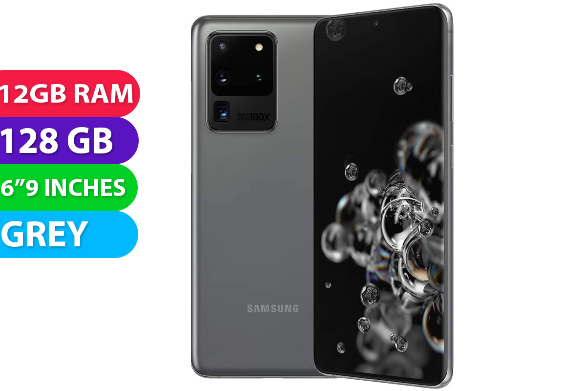 Samsung Galaxy S20 Ultra Australian Stock 5G (12GB RAM, 128GB, Grey) - Grade (Excellent)