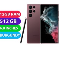 Samsung Galaxy S22 Ultra 5G (512GB, Burgundy) Australian Stock - Refurbished (Excellent)