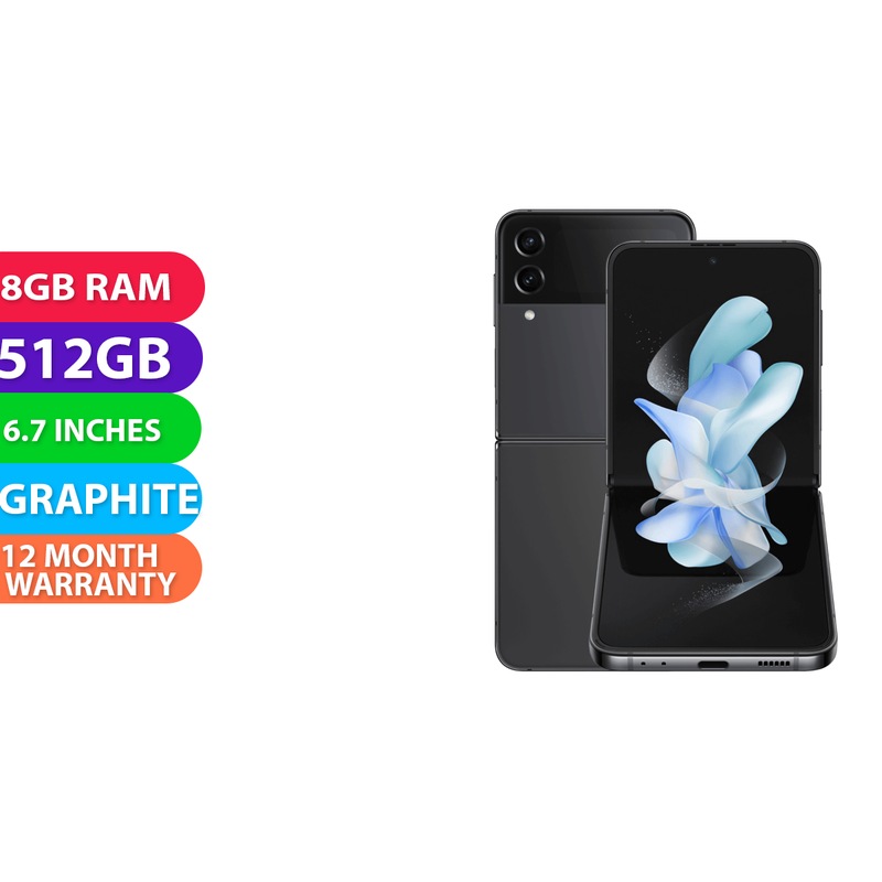 Buy Samsung Galaxy Z Flip 4 (512GB, Graphite) - BRAND NEW - MyDeal