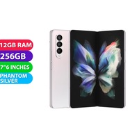 Samsung Galaxy Z Fold 3 5G (256GB, Silver) - Grade (Excellent)