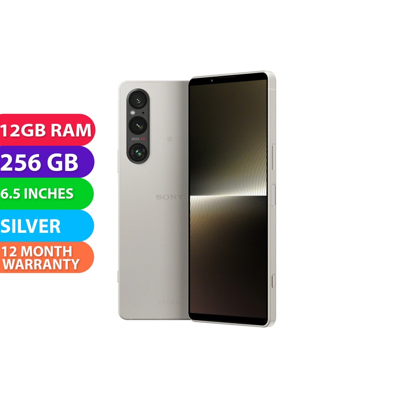 Buy Sony Xperia 1 V Dual SIM 5G (12GB RAM, 256GB, Platinum Silver) BRAND NEW MyDeal