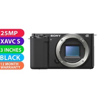 Sony ZV-E10 Mirrorless Camera Black (Body Only) - BRAND NEW