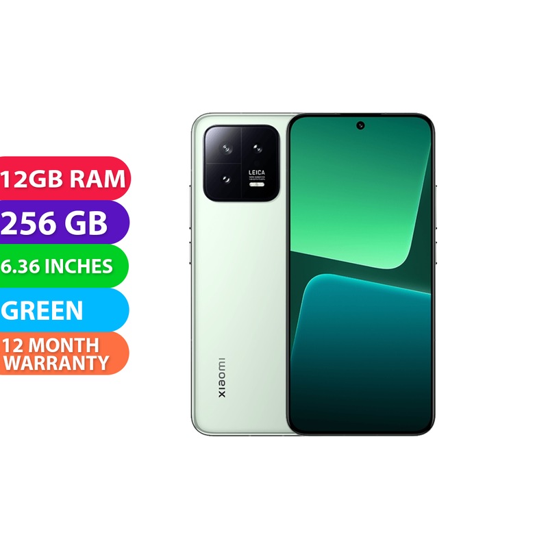 Buy Xiaomi Mi 13 Dual SIM 5G (12GB RAM, 256GB, Flora Green) - BRAND NEW ...