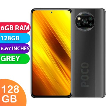 Buy Xiaomi Poco X3 NFC Dual SIM (6GB RAM, 128GB, Grey) - BRAND NEW