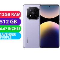 Xiaomi Redmi Note 14 Pro+ Plus 5G (12GB RAM, 512GB, Lavender Purple) - BRAND NEW