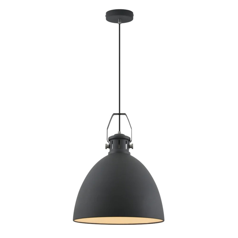Buy Maribo Bell Dark Grey Pendant Light MyDeal