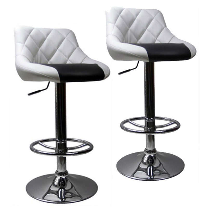 Buy 2 X Varossa Symphony High Back Bar Stools White Back And Black Base