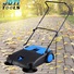 Buy Commercial Industrial Large Area Floor Push Sweeper Blue - MyDeal