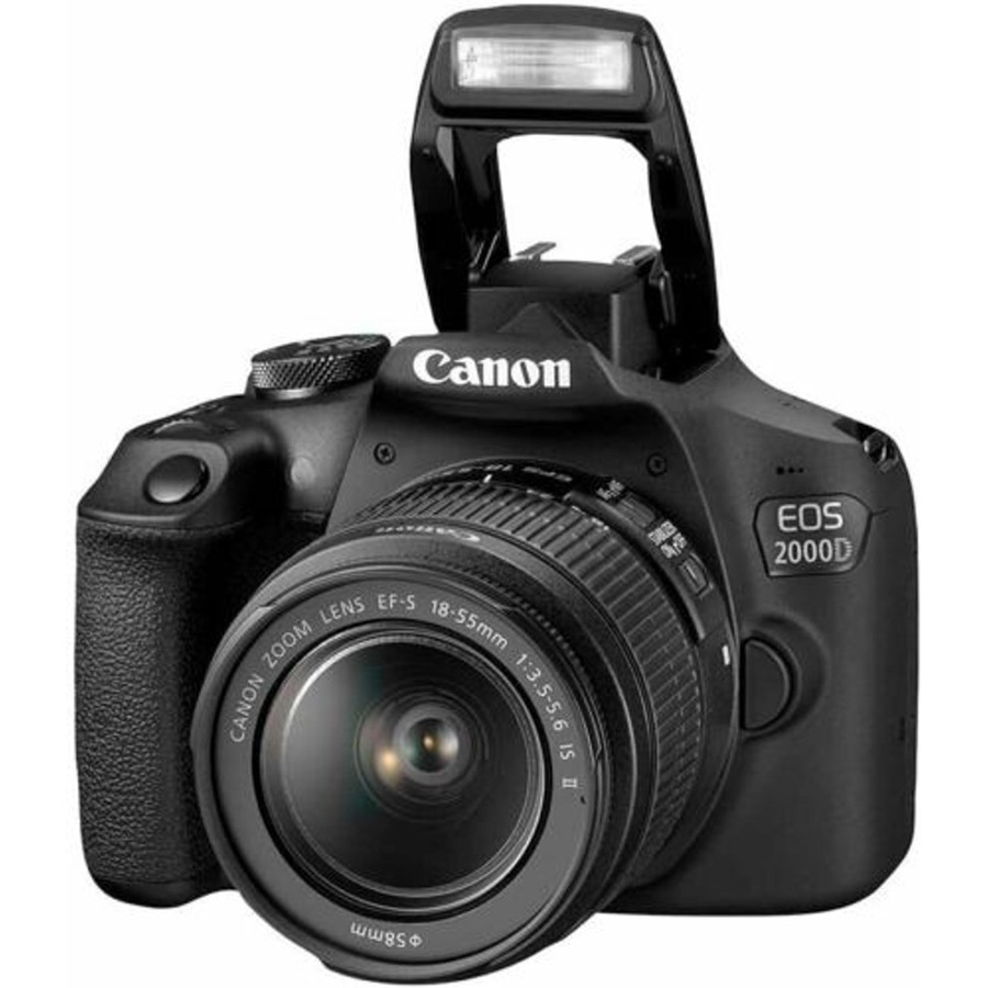 Canon EOS 2000D Kit With EF-S 18-55MM II Rebel T7 DSLR Black - Brand New