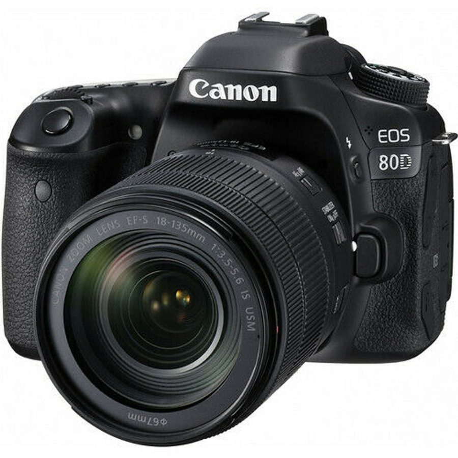 Canon EOS 80D Kit With EF-S 18-135MM USM DSLR Black - Brand New