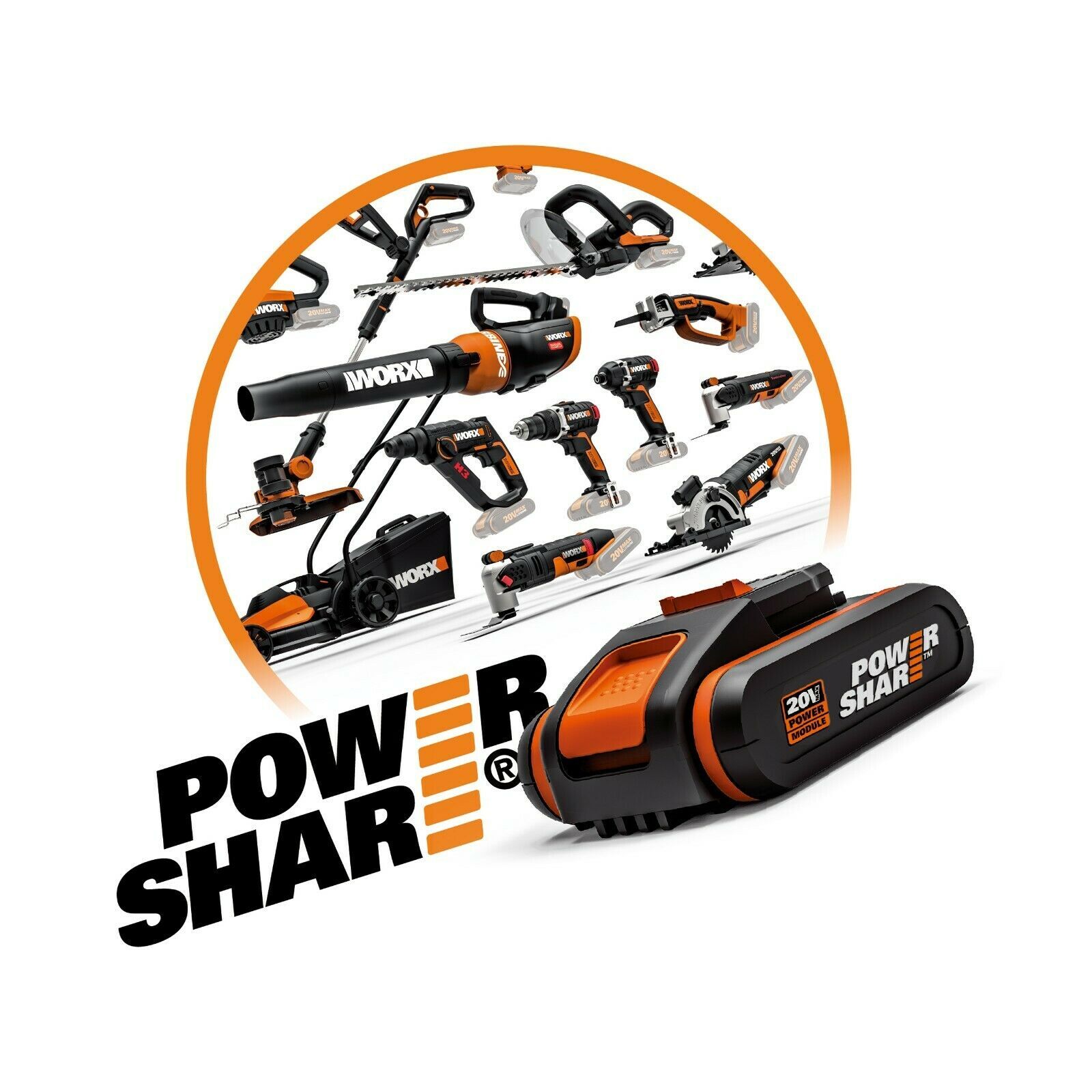 Buy WORX 20V Cordless 2 in 1 Grass Trimmer Edger w POWERSHARE