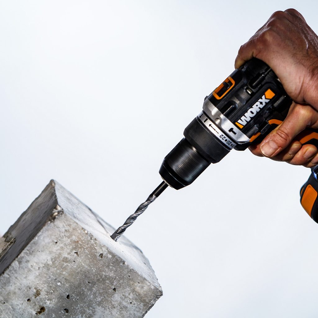 Buy WORX 20V Cordless Brushless 13mm Hammer Drill Skin POWERSHARE