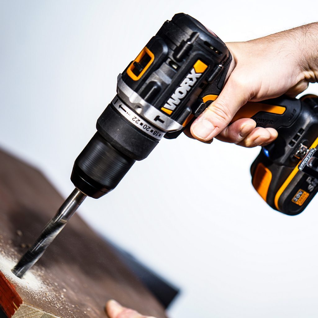 Buy WORX 20V Cordless Brushless 13mm Hammer Drill Skin POWERSHARE