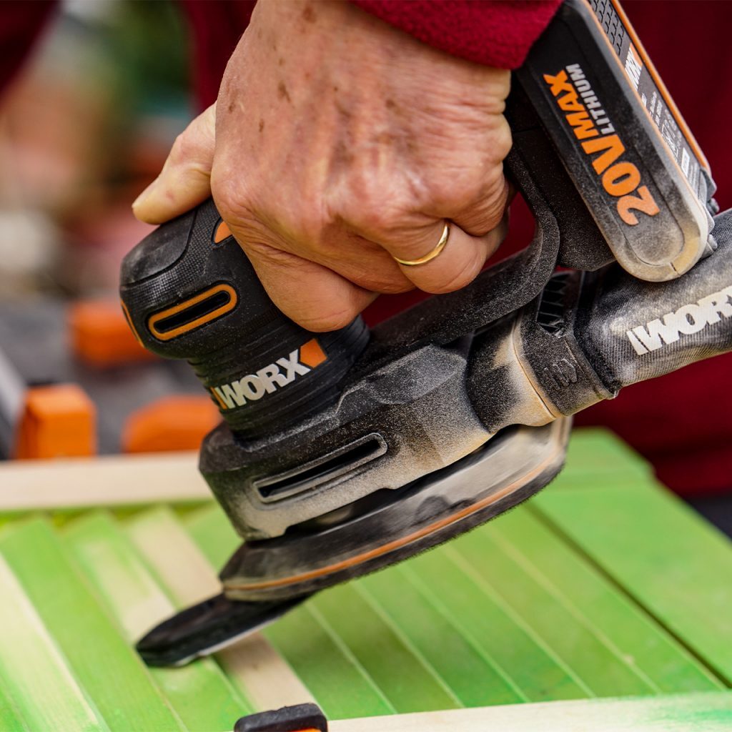 Buy WORX 20V Cordless Detail Sander Skin POWERSHARE Battery