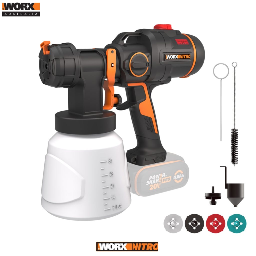 Buy WORX NITRO 20V Cordless Brushless HVLP Paint Sprayer Skin