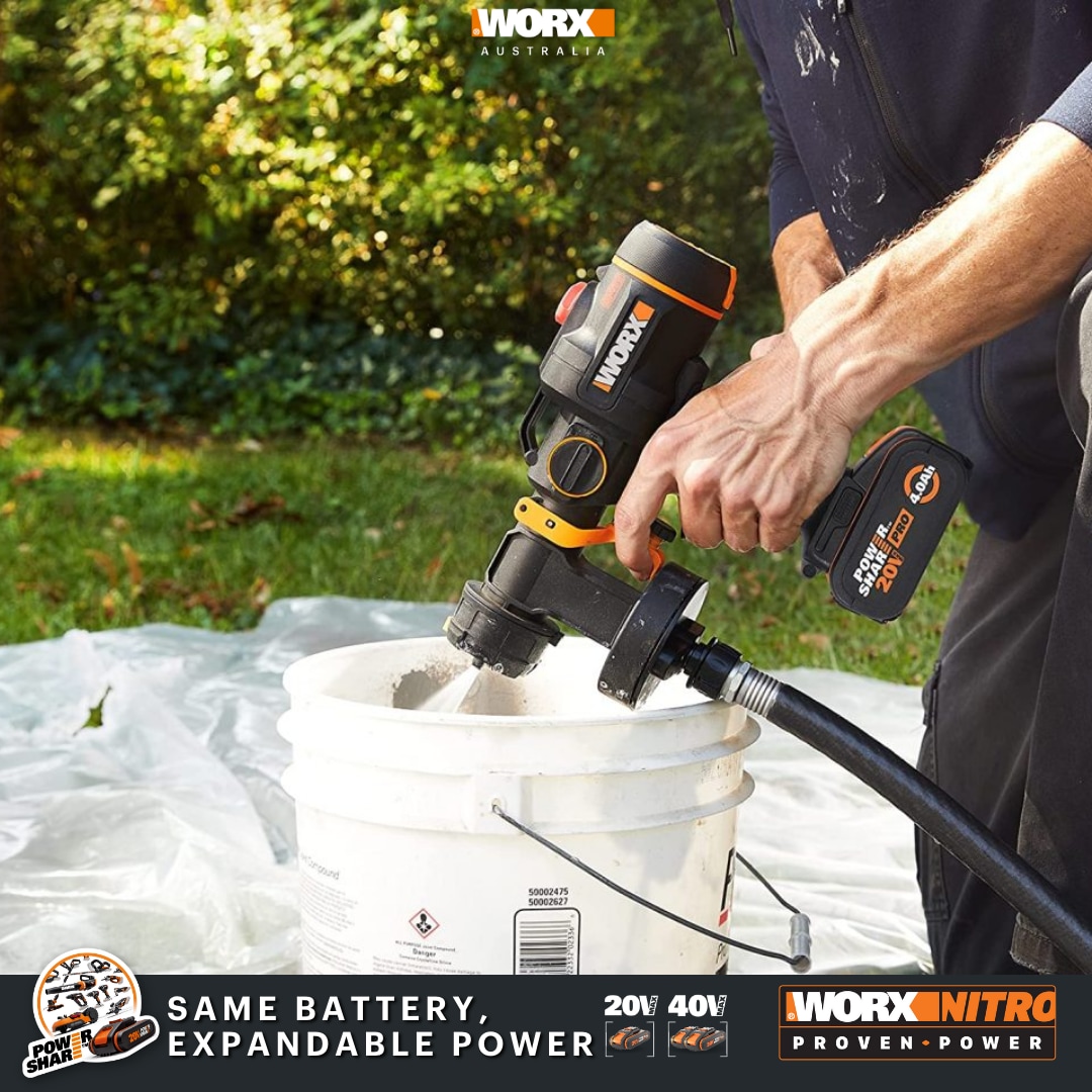 Buy WORX NITRO 20V Cordless Brushless HVLP Paint Sprayer Skin