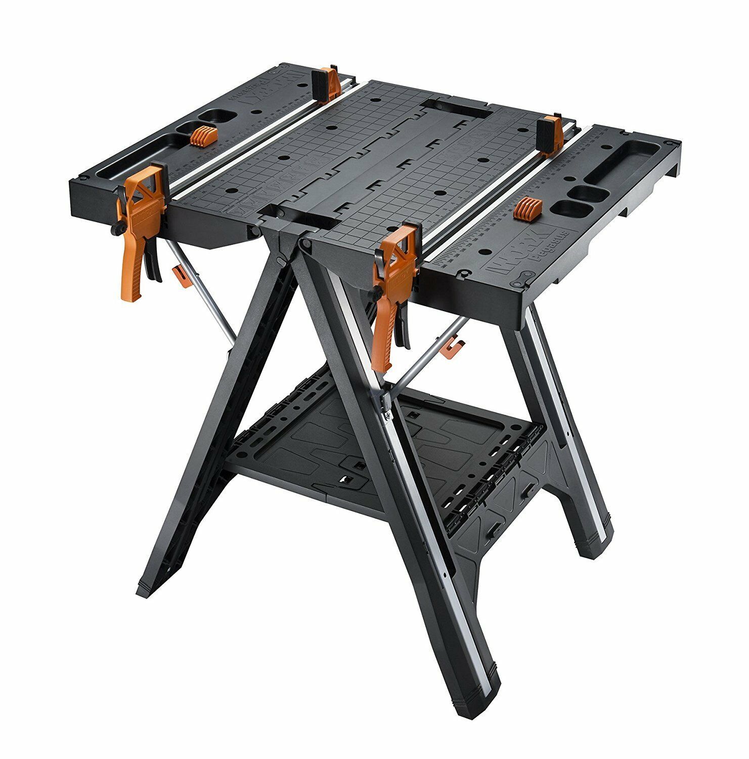 WORX PEGASUS Multi-Function Work Table & Sawhorse w/ Quick Clamps & Pegs - WX051