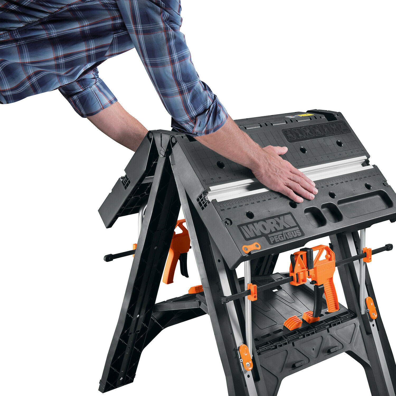 Buy WORX PEGASUS Multi Function Work Table Sawhorse w Quick