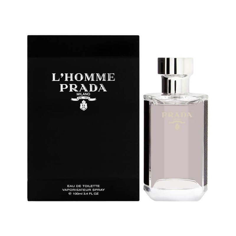 prada homme black