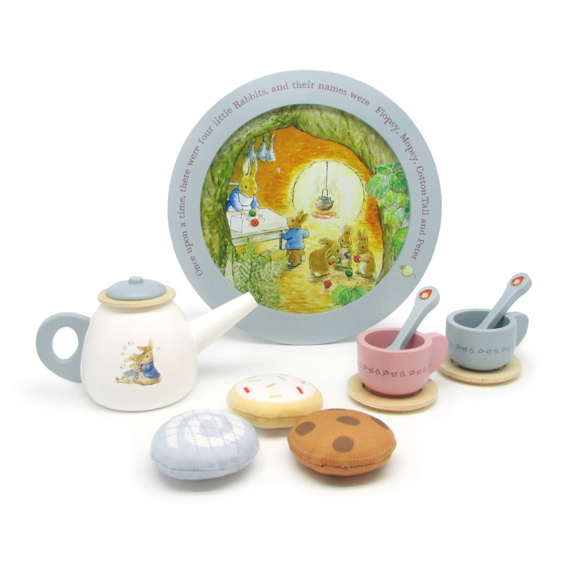 Buy Beatrix Potter Peter Rabbit Wooden Tea Set Multi MyDeal