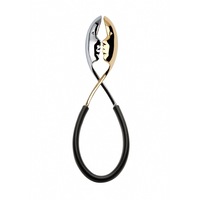 Bugatti Kiss Salad Tongs - Black/Gold