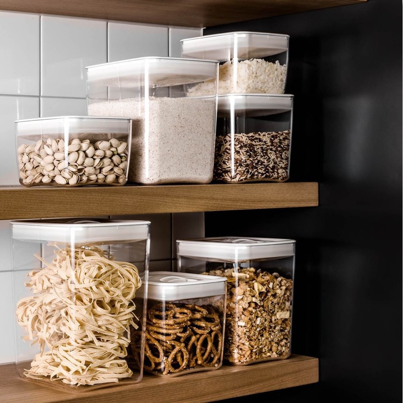 Buy Click Clack Stackable 10 Piece Pantry Cube Canister Starter Set