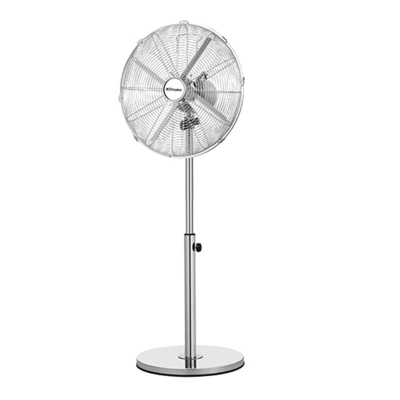Dimplex 40cm High Velocity Oscillation Pedestal Fan Chrome - DCPF40CH