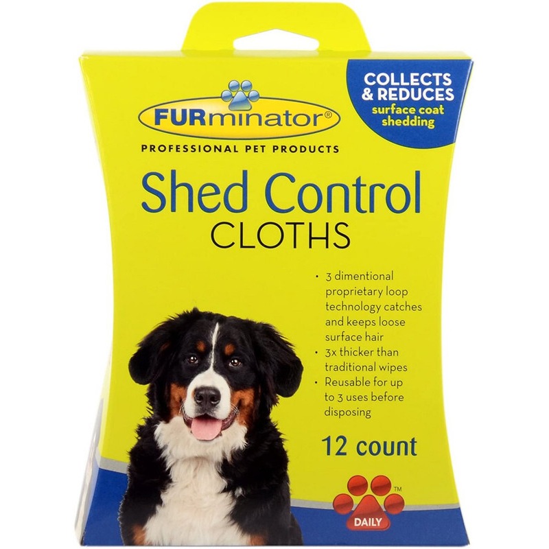FURminator Dog Shed Control Cloths 12Pieces MyDeal