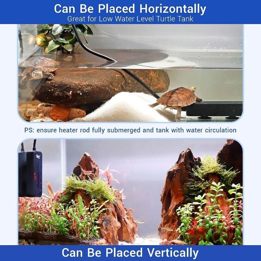 Hygger Aquarium Tiny Titan Water Heater 25W - Black