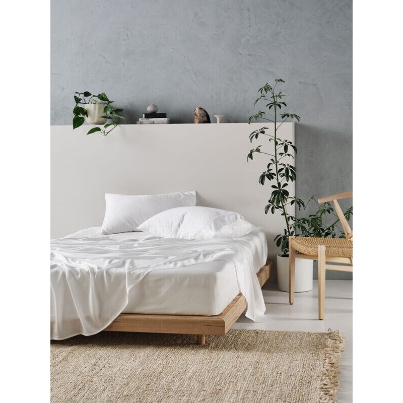 Buy Linen House Tencel Queen Sheet Set White MyDeal