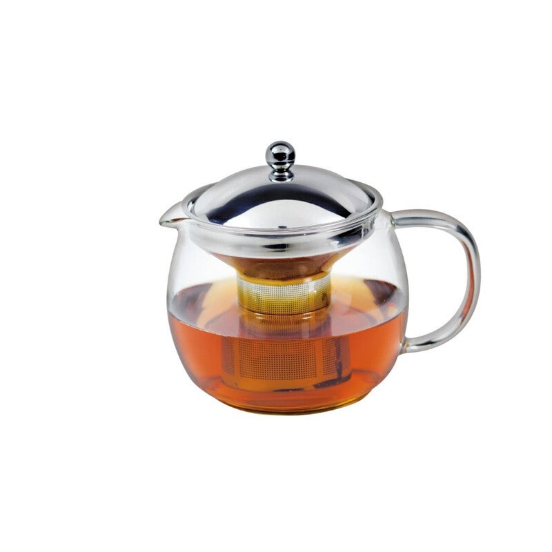 AVANTI CEYLON GLASS TEAPOT Stainless Steel Infuser Tea Pot 6 CUP 1.25 LITRES