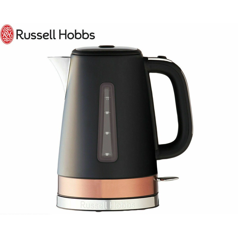 Buy Russell Hobbs Brooklyn 4 Slice Toaster Kettle Set Black/Copper