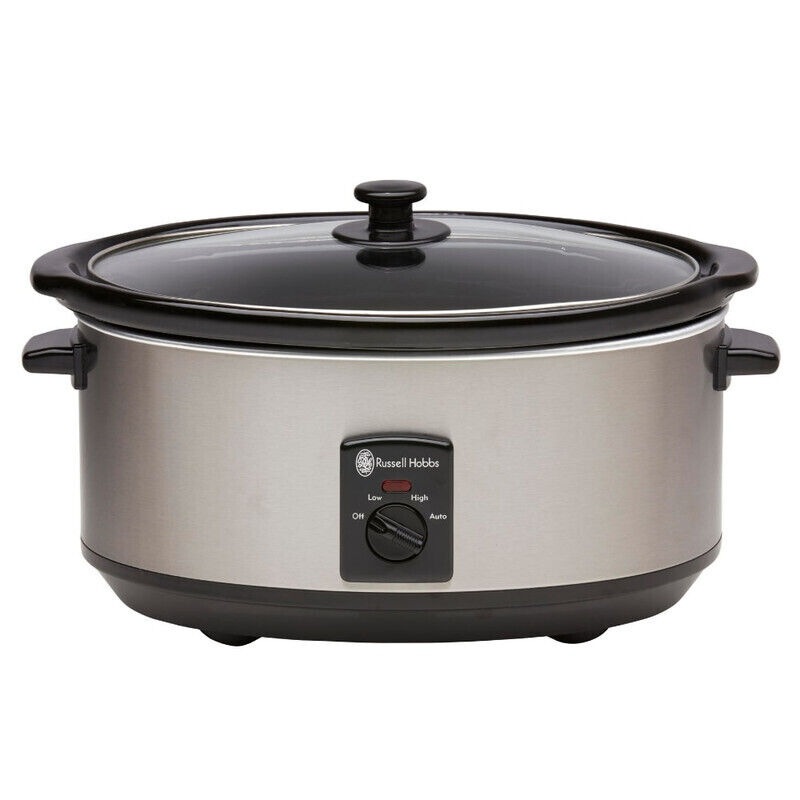 Buy Russell Hobbs 6 Litre Slow Cooker Brushed Stainless Steel MyDeal