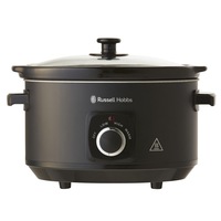 Russell Hobbs RHSC4A Stylish 4L Slow Cooker - Matte Black